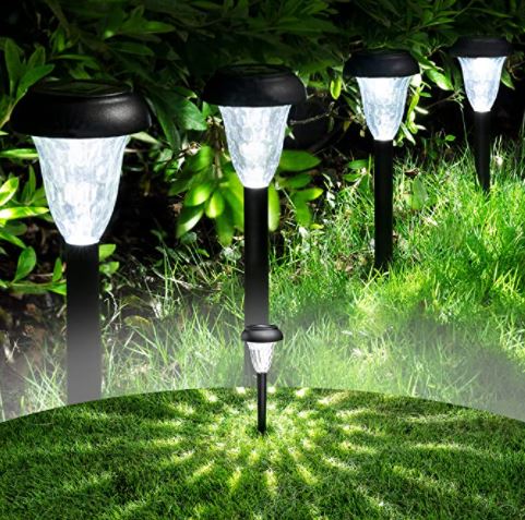 Ground Lights: GIGALUMI Solar-Powered Pathway Lights