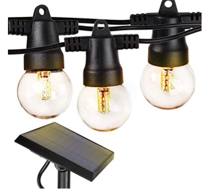 Hanging Solar Lights: Solar LED Outdoor String Lights