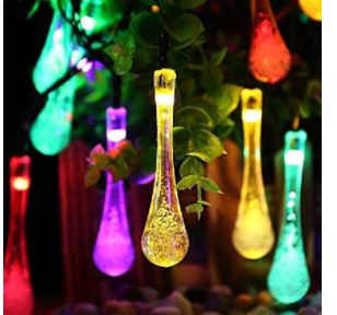 Hanging Solar Lights: Icicle Solar String Lights