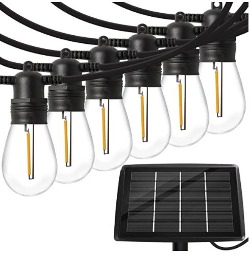 Solar porch lights: solar lights outdoor string lights