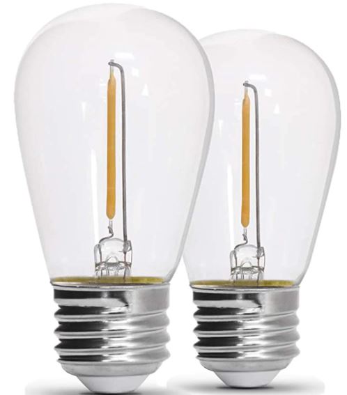 Solar powered bulb: sunthin 2 pack led bulb replacement for solar powered string light
