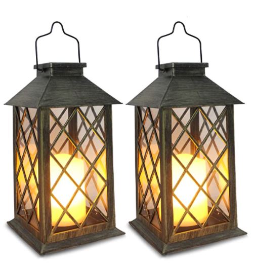 solar powered outdoor lanterns: SHYMERY Solar Lantern