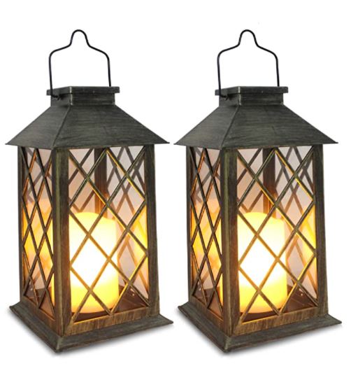 Solar powered outdoor lanterns: shymery solar lantern