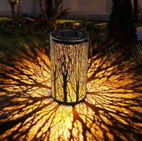 Solar powered outdoor lanterns: golwof solar lantern hanging